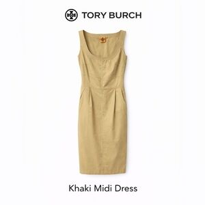Tory Burch Khaki Sheath Dress